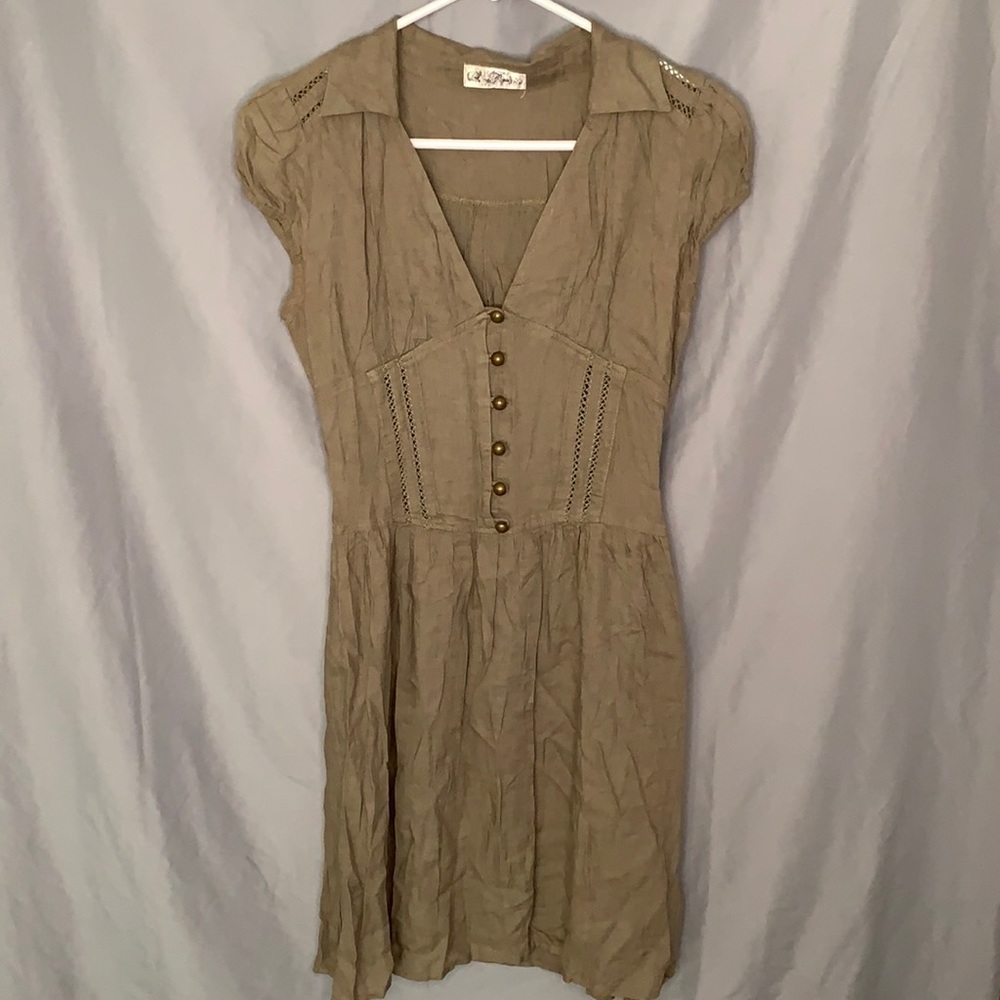 Love Culture linen A-line dress